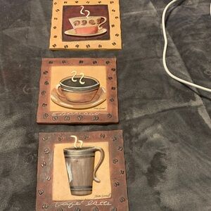 Charming Coffee-Themed Wall Art Set